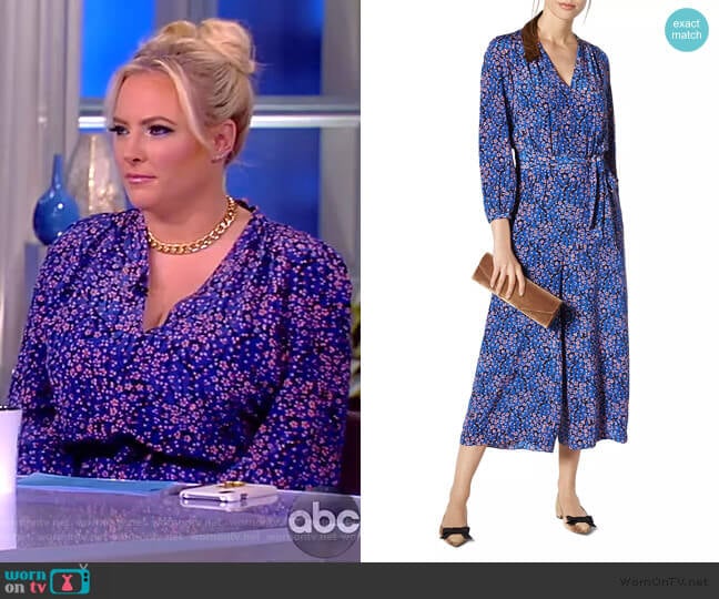 L.K. Bennett Ellora Jumpsuit worn by Meghan McCain on The View