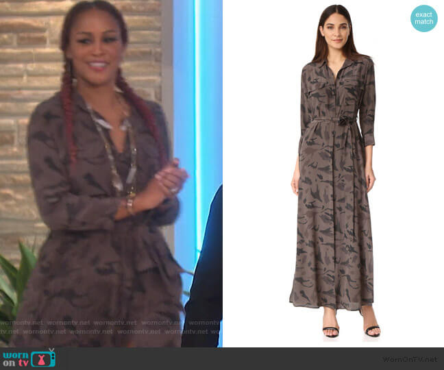 L'Agence Cameron Long Shirtdress worn by Eve on The Talk