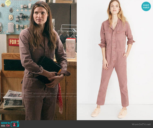 Madewell Coverall Jumpsuit worn by Rio (Lake Bell) on Bless This Mess