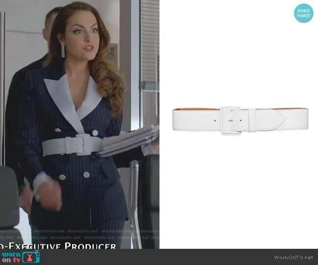 Maison Vaincourt Leather Waist Belt worn by Fallon Carrington (Elizabeth Gillies) on Dynasty