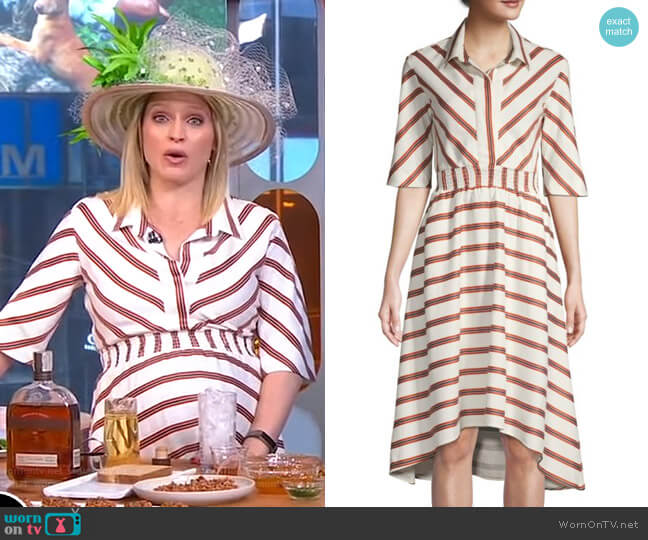 Maje Romala Dress worn by Sara Haines on Good Morning America