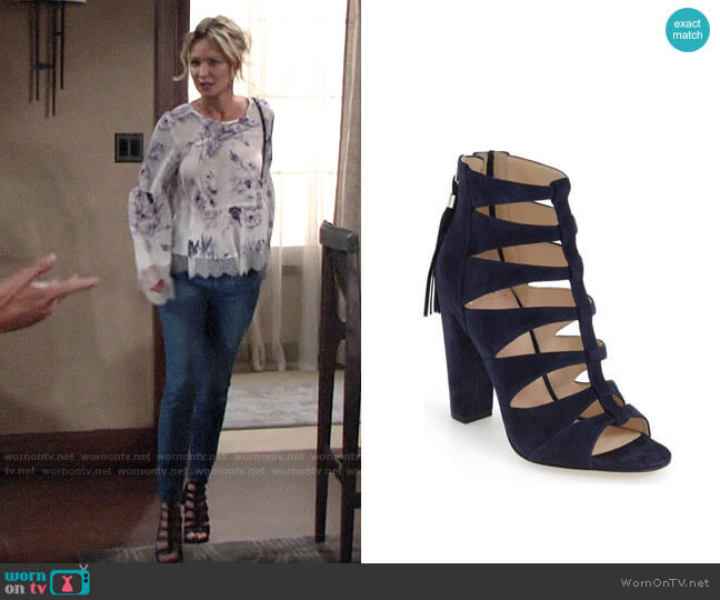 Marc Fisher LTD Hindera Sandal worn by Sharon Newman (Sharon Case) on The Young and the Restless