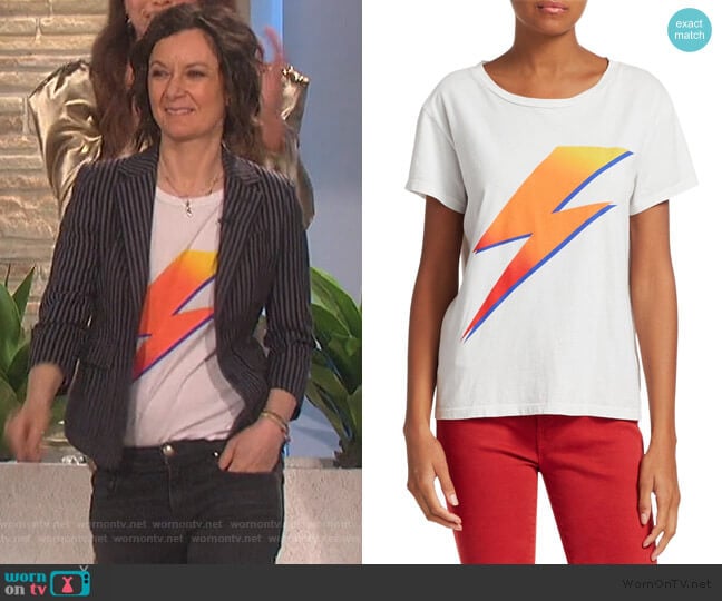 Mother Goodie Goodie Cotton Tee worn by Sara Gilbert on The Talk