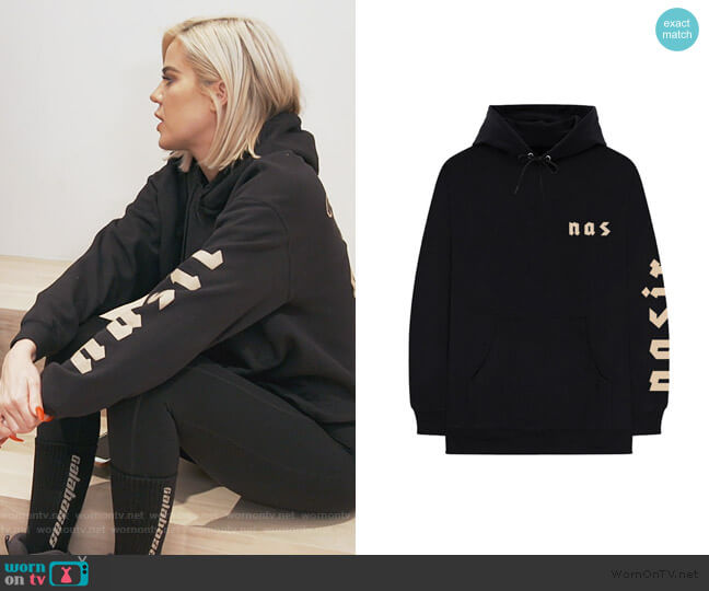 Nas Symbols Hoodie worn by Khloe Kardashian on Keeping Up with the Kardashians