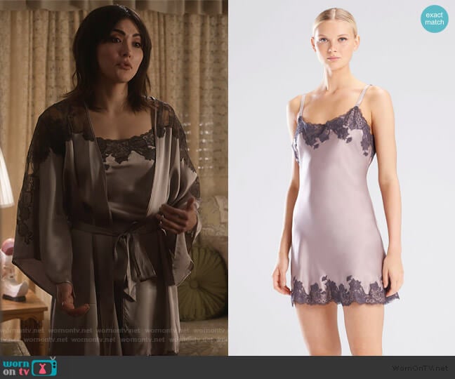 Josie Natori Lolita Chemise worn by Cassidy Barrett (Daniella Pineda) on What/If