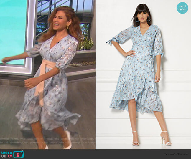 New York & Company Cassidy Floral Wrap Dress - Eva Mendes Collection