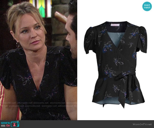 Parker Hara Top worn by Sharon Newman (Sharon Case) on The Young and the Restless