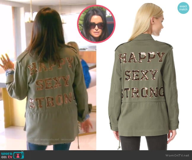 Ramy Brook Embellished James Jacket worn by Kyle Richards on The Real Housewives of Beverly Hills