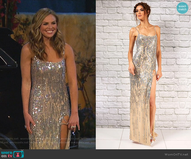 Randi Rahm Celeste Sequinn Dress - Spring Evolution 2019 Collection worn by Hannah Brown on The Bachelorette