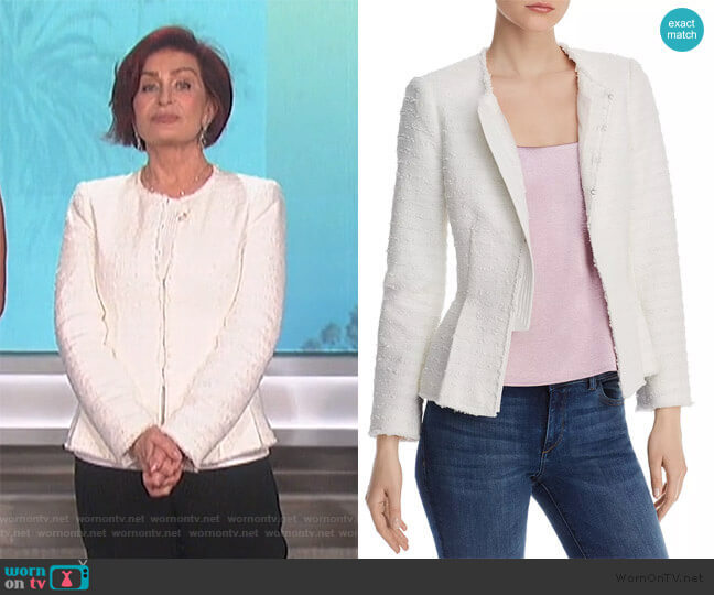 Rebecca Taylor Tailored Tweed Jacket worn by Sharon Osbourne on The Talk