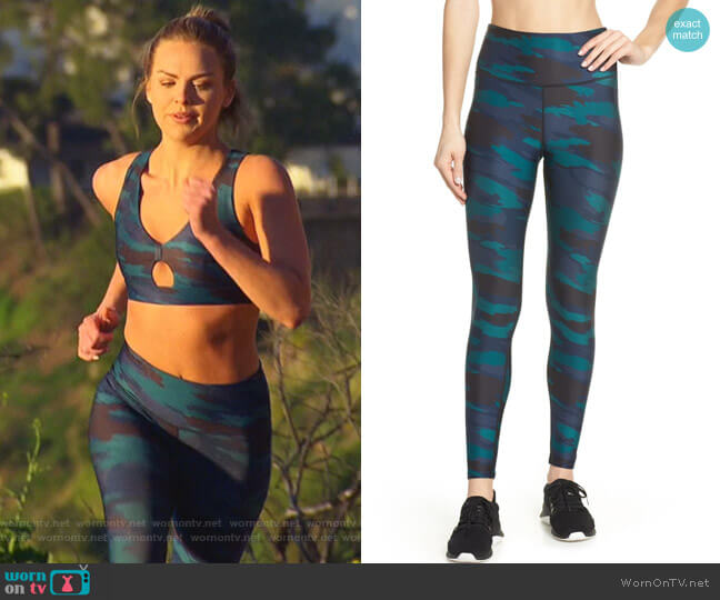 Soul by Soulcycle High Waist Camo Tights worn by Hannah Brown on The Bachelorette