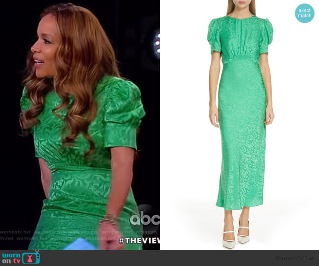 Saloni Bianca Dress worn by Sunny Hostin on The View