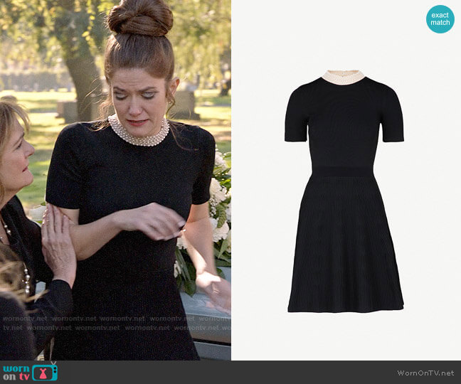 Sandro High Neck Dress worn by Beth Hennick (Emily Pendergast) on Veep