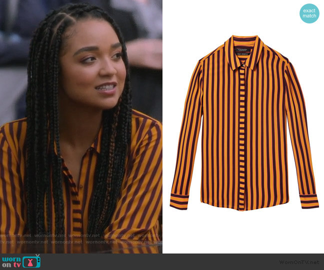 Scotch & Soda Draped Shirt worn by Kat Edison (Aisha Dee) on The Bold Type