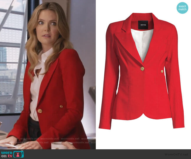 Smythe Duchess Wool Blazer worn by Sutton (Meghann Fahy) on The Bold Type