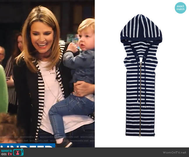Veronica Beard Stripe Dickey worn by Savannah Guthrie on Today