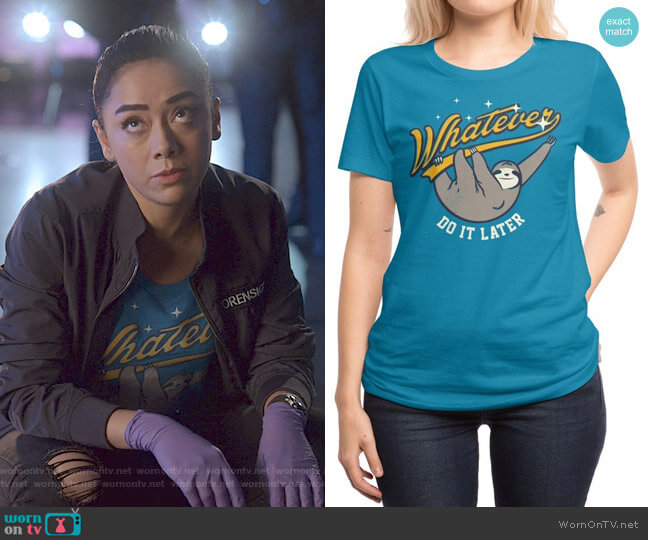 Mathiole Whatever tee worn by Ella Lopez (Aimee Garcia) on Lucifer