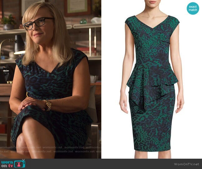 Chiara Boni La Petite Robe Tini Dress worn by Linda Martin (Rachael Harris) on Lucifer