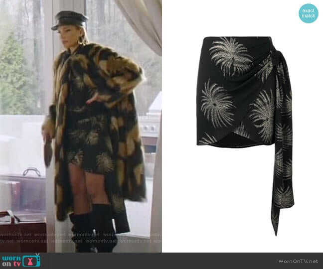 Victoria Victoria Beckham Palm Tree Skirt worn by Dominique Deveraux (Michael Michele) on Dynasty