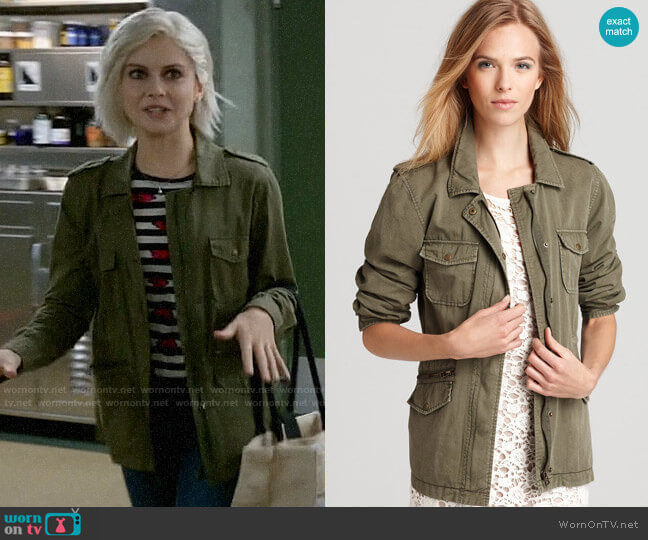 Velvet by Graham & Spencer Army Jacket worn by Liv Moore (Rose McIver) on iZombie