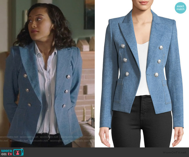 Veronica Beard Caden Blazer worn by Caitlin Martell-Lewis (Sydney Park) on Pretty Little Liars The Perfectionists