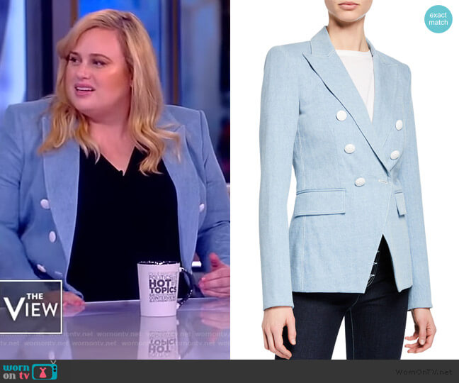 Veronica Beard Miller Double-Breasted Dickey Jacket