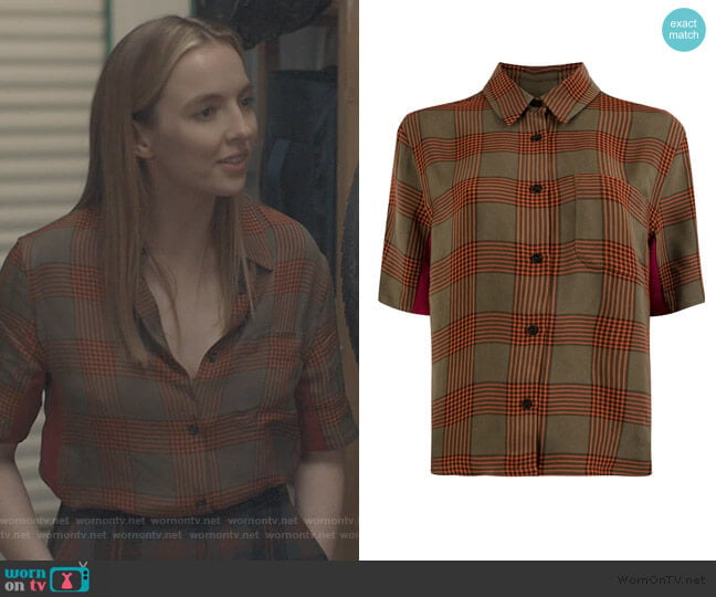 Wales Bonner Checked Shirt worn by Villanelle (Jodie Comer) on Killing Eve