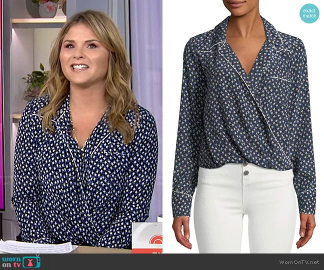 Veronica Beard Worth Top worn by Jenna Bush Hager on Today