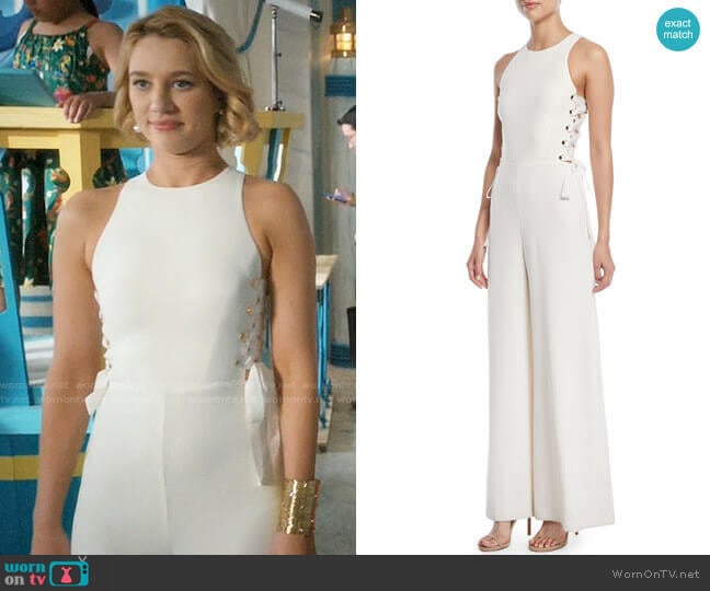 Zimmermann Laced In Wide-Leg Jumpsuit worn by Petra Solano (Yael Grobglas) on Jane the Virgin