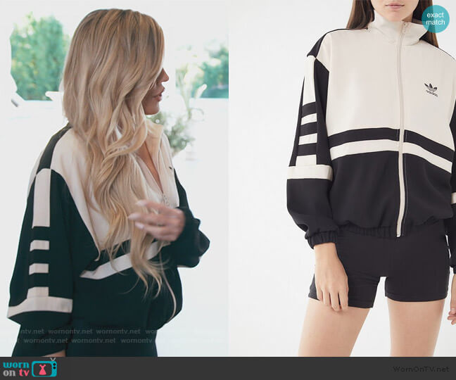Adidas Colorblock Track Jacket worn by Khloe Kardashian on Keeping Up with the Kardashians