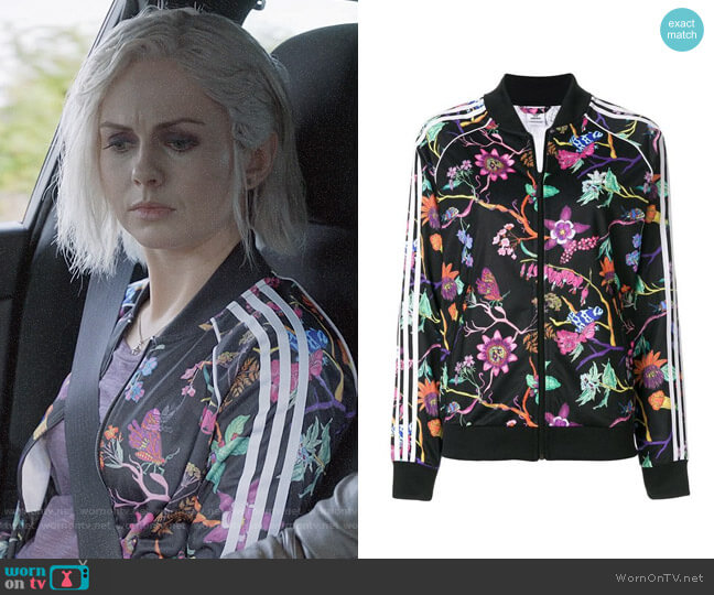 Adidas Poisonous Garden Track Jacket worn by Liv Moore (Rose McIver) on iZombie