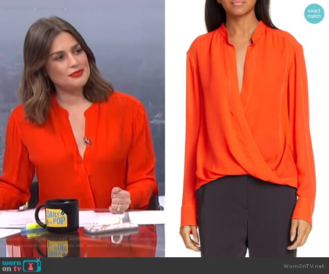 A.L.C. Luca Top worn by Carissa Loethen Culiner on E! News