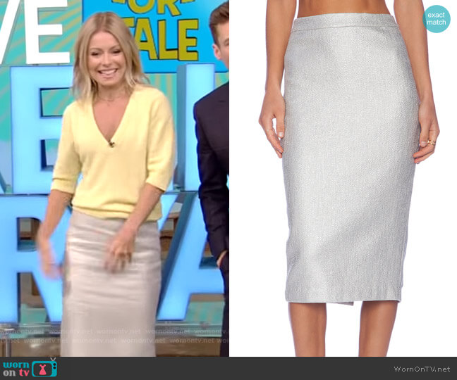 A.L.C. Hill Skirt worn by Kelly Ripa on Live with Kelly and Mark