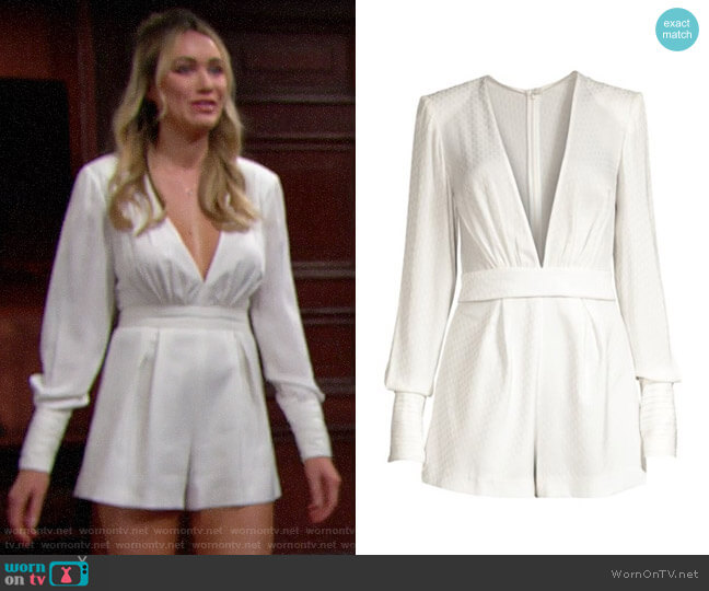 Alexis Murphy Romper worn by Flo Fulton (Katrina Bowden) on The Bold and the Beautiful