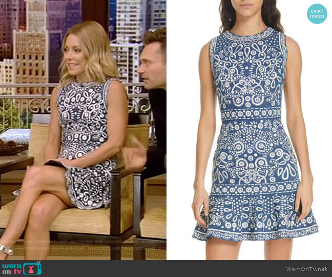 Alice + Olivia Rapunzel Dress worn by Kelly Ripa on Live with Kelly and Mark