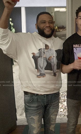 Andre’s Notorious B.I.G. hoodie on Black-ish