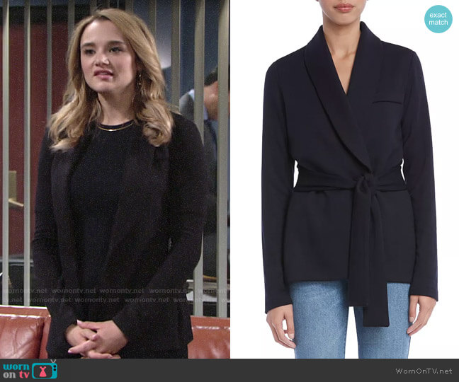 Bailey 44 J'Adore Fleece Blazer worn by Summer Newman (Hunter King) on The Young and the Restless