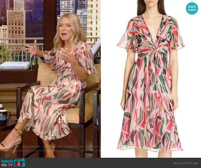 Ba&Sh Beryl Dress worn by Kelly Ripa on Live with Kelly and Mark