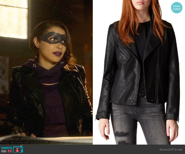 Blank NYC Faux Leather Jacket worn by Nora West-Allen (Jessica Parker Kennedy) on The Flash