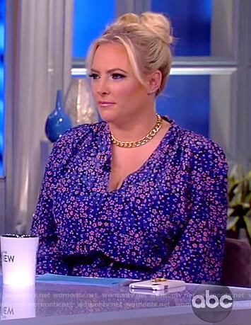 Meghan’s blue floral jumpsuit on The View