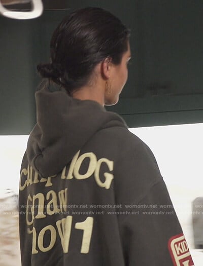 Kendall’s I See Ghosts sweatshirt on Keeping Up with the Kardashians