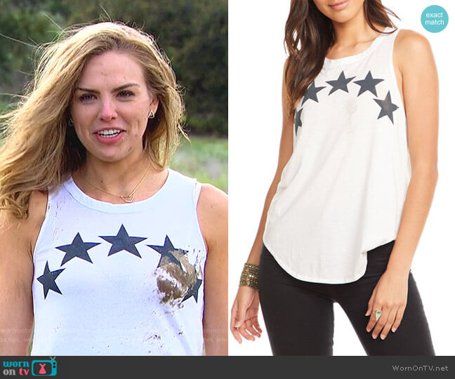 Chaser Arc de Star Graphic Tank worn by Hannah Brown on The Bachelorette