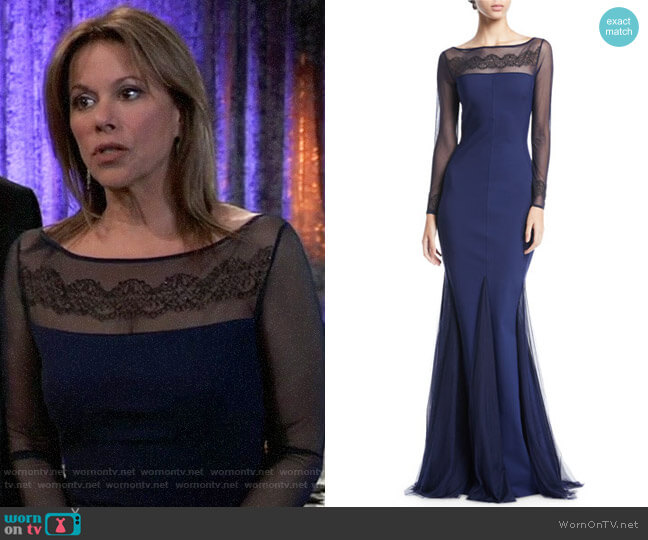 Chiara Boni La Petite Robe Nieves Gown worn by Alexis Davis (Nancy Lee Grahn) on General Hospital
