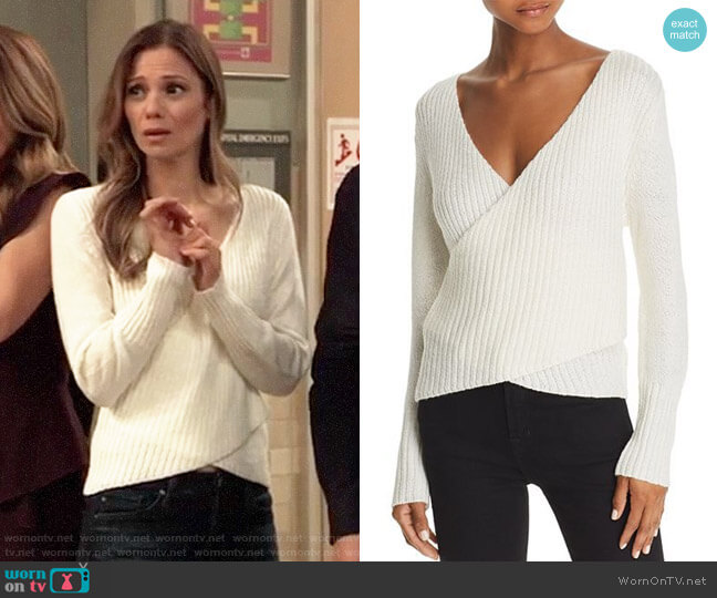 C/Meo Collective Evolution Sweater worn by Kim Nero (Tamara Braun) on General Hospital