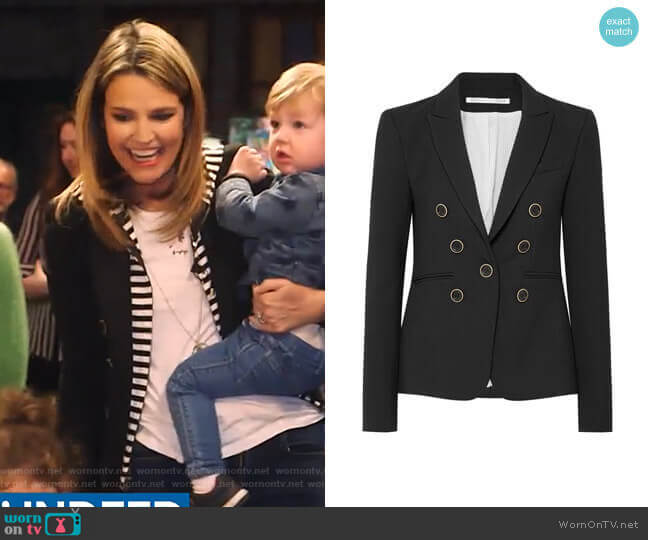 Veronica Beard Colson Dickey Cady Blazer worn by Savannah Guthrie on Today