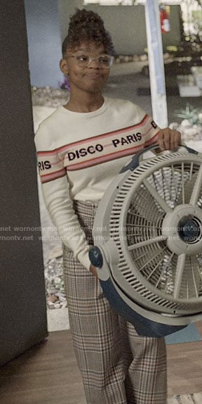 Diane’s Disco Paris sweater on Black-ish