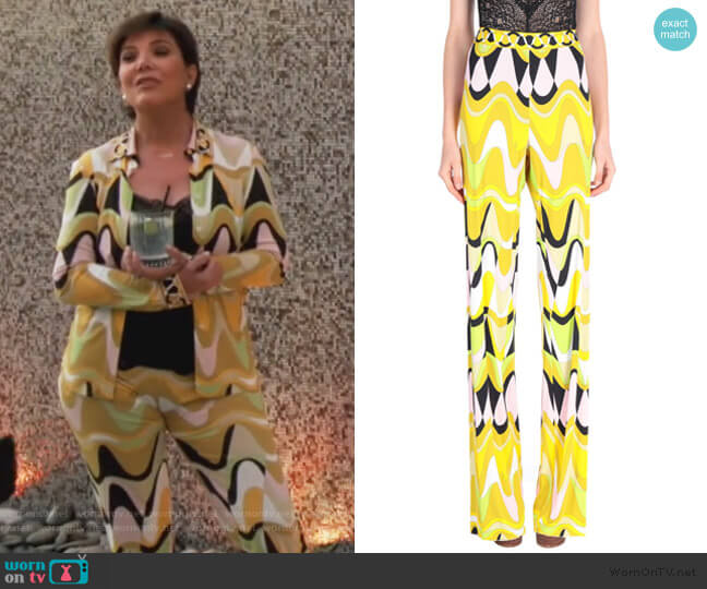 Emilio Pucci Casual Pants worn by Kris Jenner on Keeping Up with the Kardashians