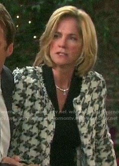 Eve’s tweed houndstooth jacket on Days of our Lives