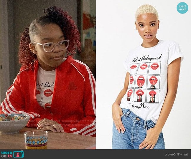 Velvet Underground Graphic Tee from Forever 21 worn by Diane Johnson (Marsai Martin) on Black-ish