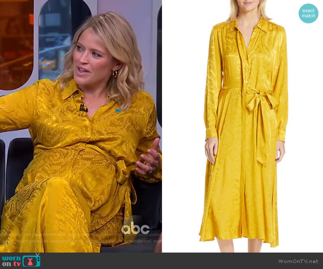 Stine Goya Baily Dress worn by Sara Haines on Good Morning America